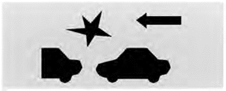 Waarschuwing voor aanrijding