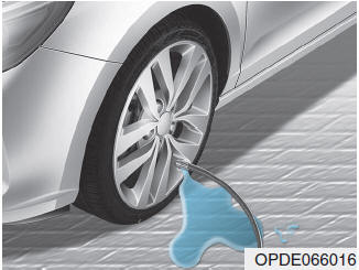 Lekke band (met tire mobility kit)